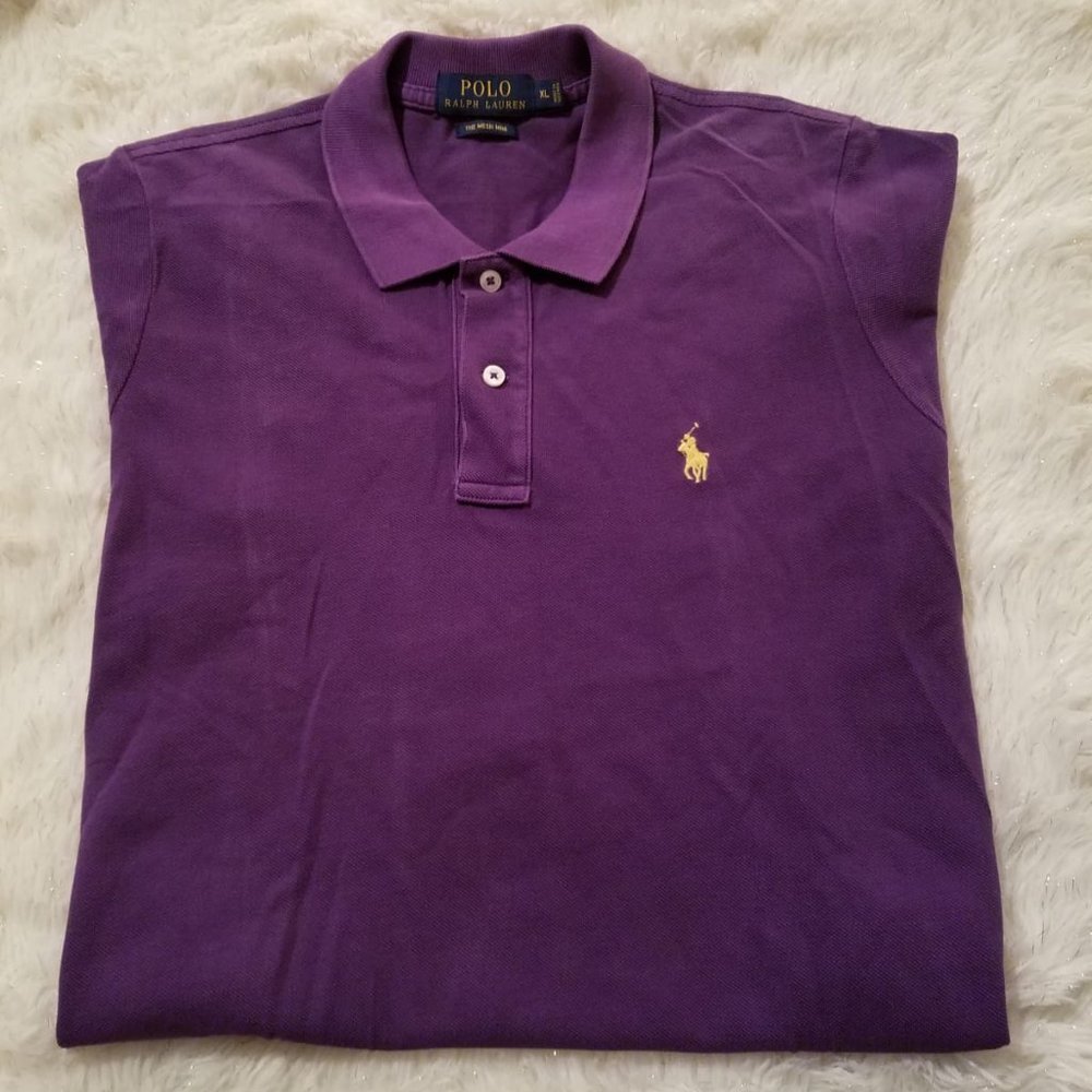 Polo by Ralph Lauren Plum Purple Sz XL short sleeve shirt